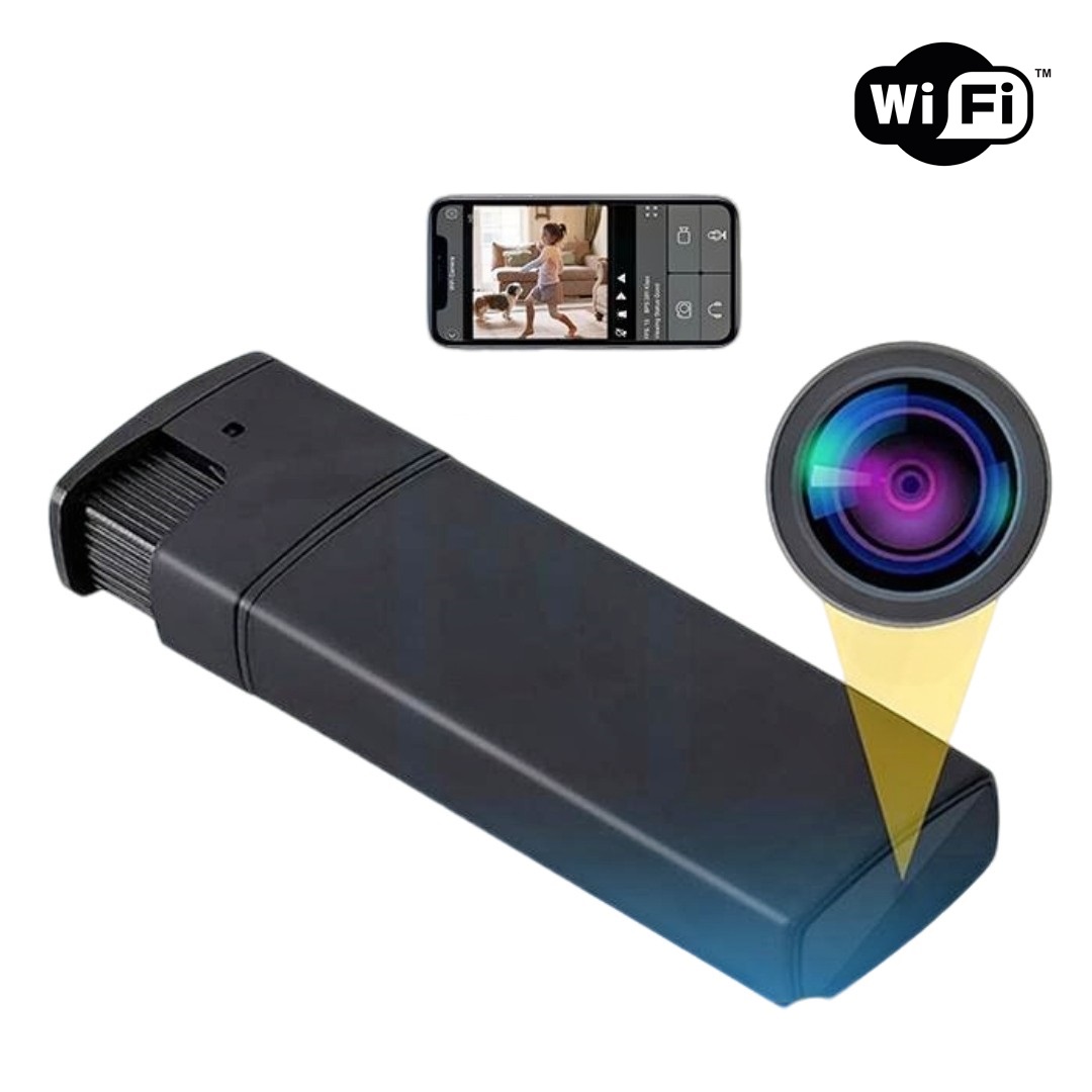 Skrytá kamera ve funkčním zapalovači s funkcí WiFi