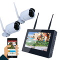 Wi-Fi DVR s LCD + venkovní kamery s IR LED