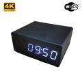 Kamera skrytá ve stolních hodinách s WiFi a nočním snímáním 4K