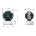WIFI otočná kamera 360° s SD rekordérem PIR detekcí pohybu C