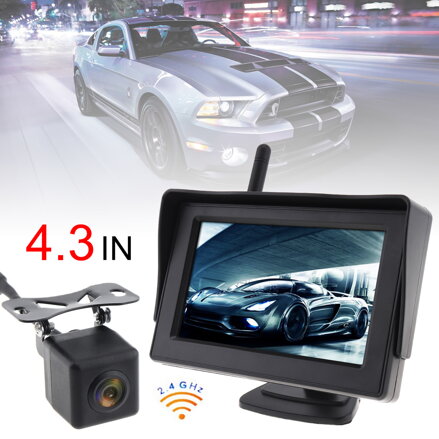 Bezdrátová couvací kamera s monitorem 4.3"