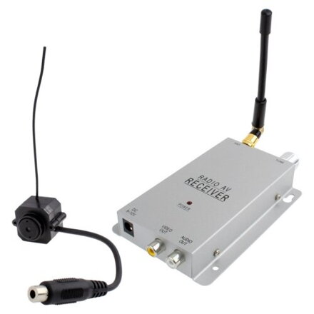 Bezdrátová minikamera s přijímačem 1,2GHz