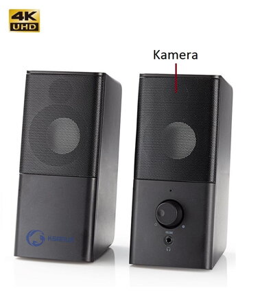 WiFi kamera skrytá v PC reproduktorech 4K