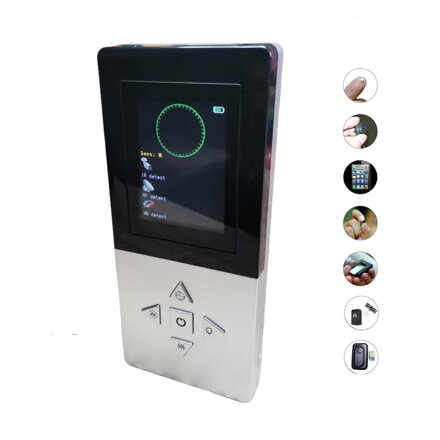 Detektor odposlechů, kamer, GPS přístrojů s LCD displejem PROFI