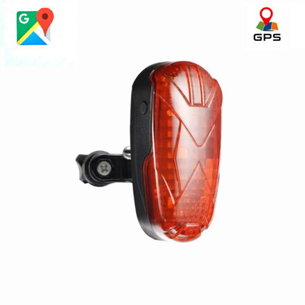 GPS lokátor na kolo v zadním světle