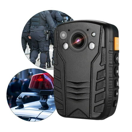 Profesionální 2K kamera pro policii s LCD a IR LED