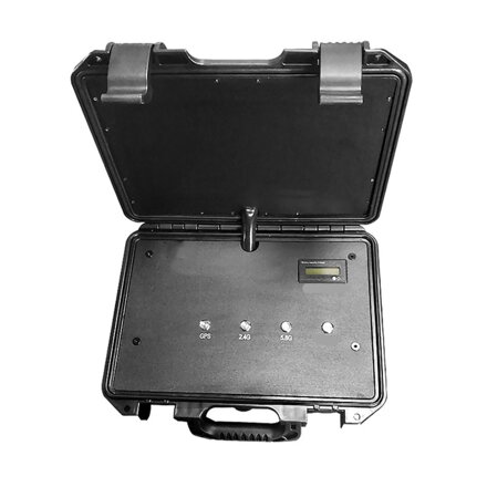 Profesionální kufříkový rušič UAV a FPV dronů GPS L1, 2.4G, 5.8G