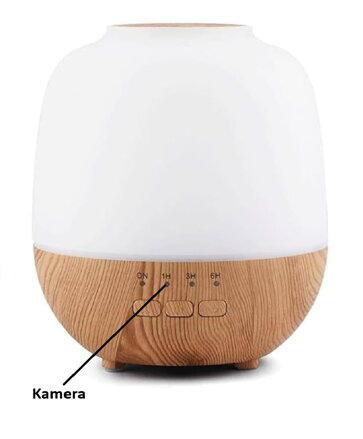 WiFi kamera skrytá v aroma difuzéru 4K Safeguard A2