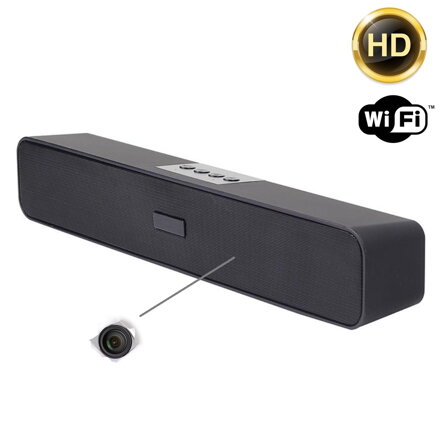 WiFi kamera skrytá v bluetooth reproduktoru 4K
