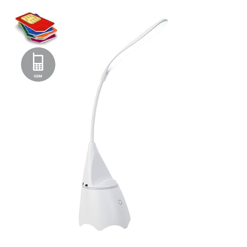 GSM odposlech ukrytý v lampičce s bluetooth reproduktorem