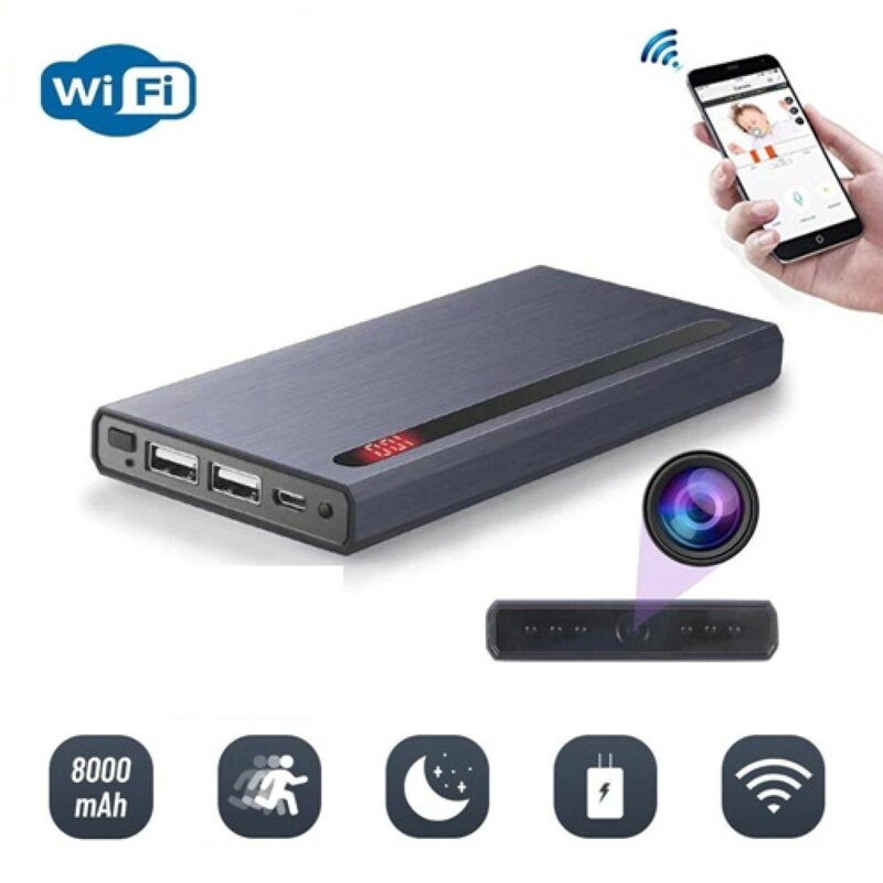 Kamera v powerbance 8000mAh s WiFi a nočním viděním Kamera v powerbance 8000mAh s WiFi a nočním viděním