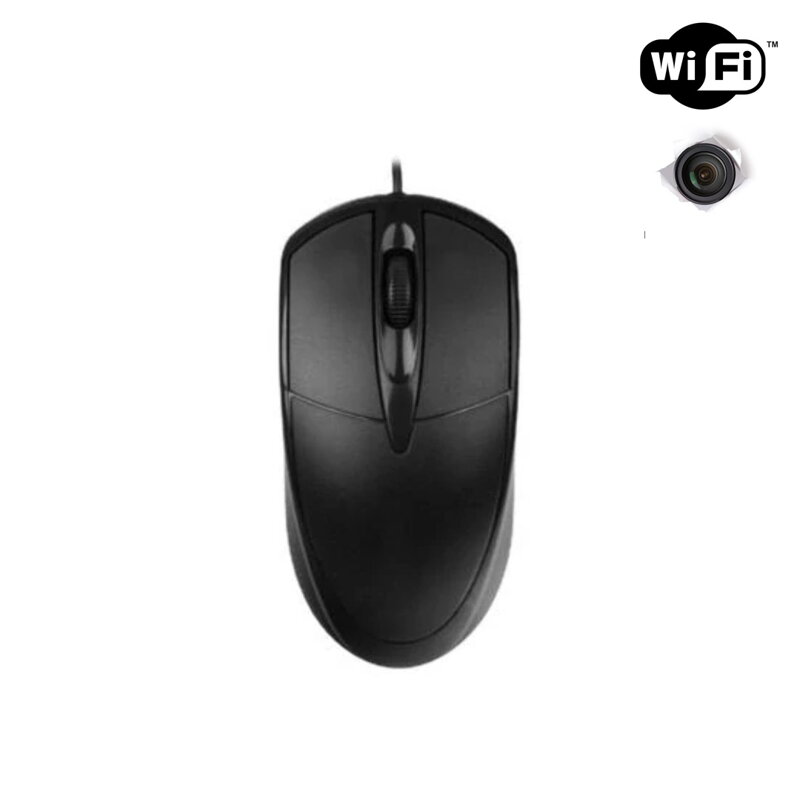 Počítačová myš se skrytou WiFi kamerou 4K