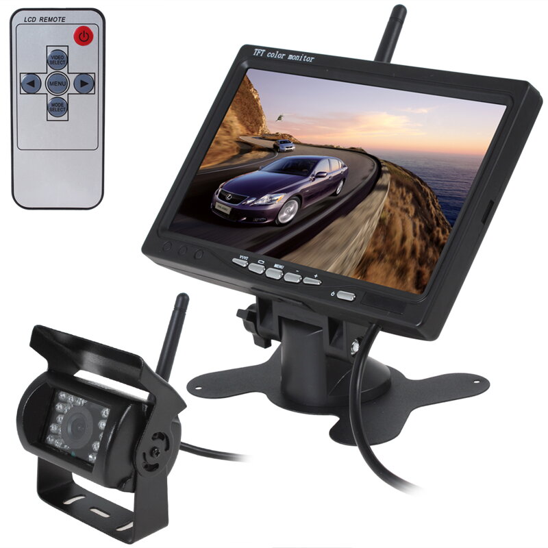Bezdrôtová cúvacia kamera s monitorom 7 " Bezdrôtová cúvacia kamera s monitorom 7 "