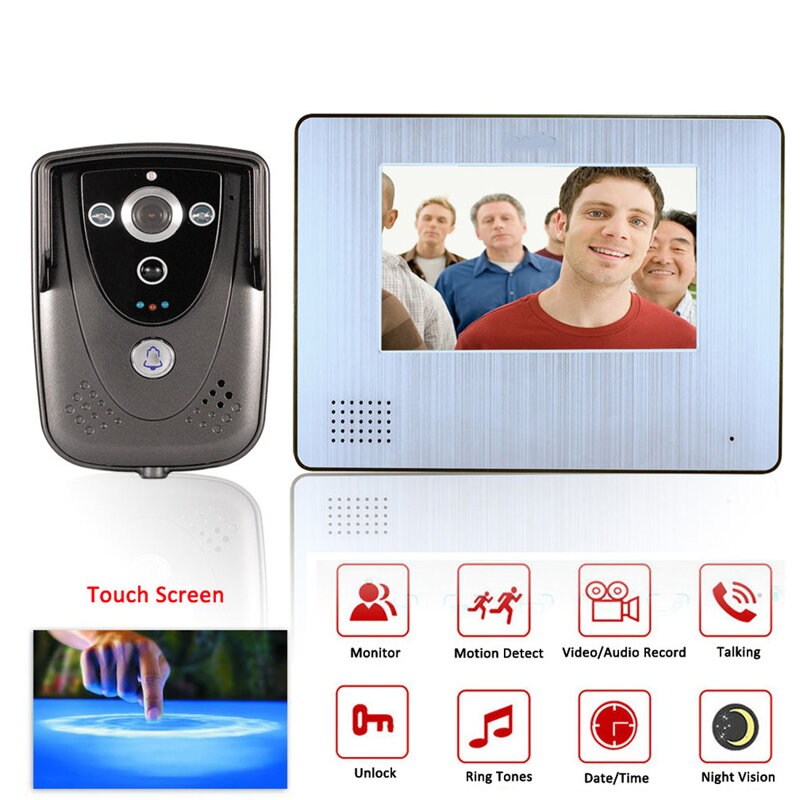 7" videotelefon s HD kamerou, záznamem, detekcí pohybu 7" videotelefon s HD kamerou, záznamem, detekcí pohybu